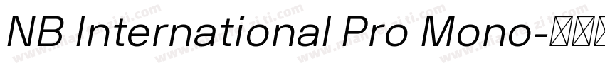 NB International Pro Mono字体转换